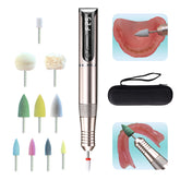 JOIRACK cordless USB mini polisher in travel case for on-the-go edge finishing.