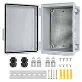 Joisyoya outdoor IP67 junction box front view showing rugged weather protection.