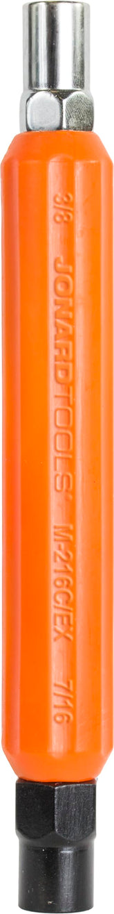 Jonard Tools M-216C/EX ergonomic can wrench with hex sockets for tight spaces.