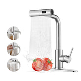 JOOM kitchen faucet with pull-down sprayer for versatile cleaning tasks.