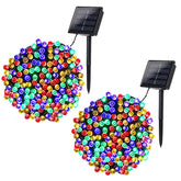 Joomer solar christmas lights 144ft 400led bright multicolor glow for outdoor decor