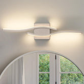 Joossnwell brushed nickel bathroom light bar front view delivering clean, even vanity illumination.
