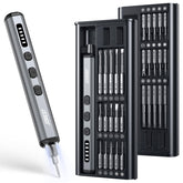 JOREST mini electric screwdriver front view with compact design for precise electronics repairs.