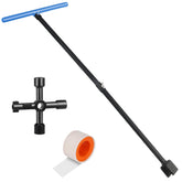 JORETLE water meter key with extended 28-inch reach for hard-to-reach valves.