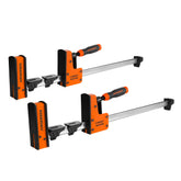Jorgensen 24in parallel bar clamp front view for precise glue-ups