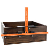 Jorgensen cabinet hardware jig tool with aluminum body for precise hole drilling