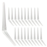 Joroamp 12-inch shelf brackets in white offer sturdy, space-saving storage.