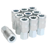 JOROY 3/8 high-flow air fittings with industrial M-type coupler for fast air transfer.