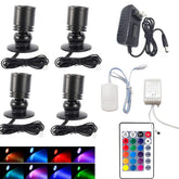 Jorunhe 1.5W white LED mini light packaging showing easy installation.