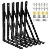 Joumoswk heavy-duty 12x8 inch brackets provide strong shelf support for any room