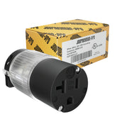 Journeyman-Pro 520CV-LIT outlet front view showing durable replacement for busy workshop environments