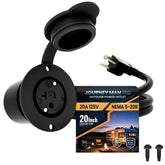 Journeyman-Pro outdoor power outlet with integrated 20-inch extension cord for reliable site power