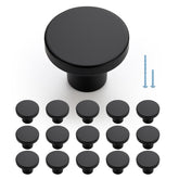 JOY DECOR 15-pack matte black knob close-up showing fingerprint-resistant finish