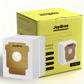 JoyBros 12-pack dust bags shown with Roomba model compatibility across multiple series.