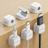 JOYROOM magnetic cable clip on desk setup keeps cables neat