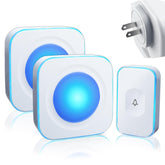 Jsieem wireless doorbell receiver setup shown for flexible indoor use