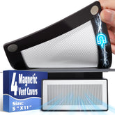 JSLIN magnetic vent covers in a four-pack mounted on a floor vent, improving airflow control.