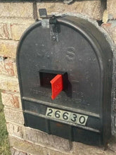 JSORM brick mailbox flag red improves visibility for mail alerts