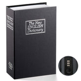 Jssmst book safe front view with a three-digit lock for secure storage