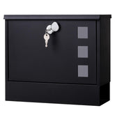 Jssmst locking mailbox wall mount with secure key lock for safe mail access