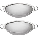 Jucoan 2 pack 60-mesh paint strainer on a bucket for smoother paint
