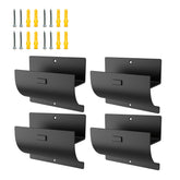 Juformin heavy-duty ladder hanger on wall keeps ladders secure and off the floor