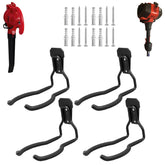 Juformin Weedeater Hanger front view shows a 4-pack for organized garage tool storage.