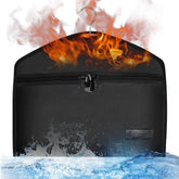 JUGREAT fireproof hanger bag hanging in closet conceals valuables discreetly.