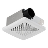 JULLISON 50CFM fan grille close-up for quiet ceiling mounting and efficient airflow.