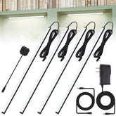 JUSJUBR black-shell display case lights illuminate shelves evenly for enhanced displays