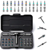 JUSTHERE 24-in-1 magnetic screwdriver set for versatile home repairs