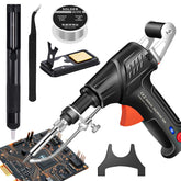 JUSTHERE 60W soldering iron front view for precise electronics work.
