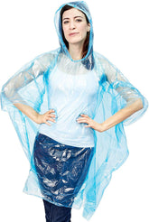 Juvale rain ponchos for adults with hood protect you during outdoor activities