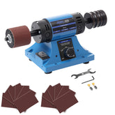 JUWELAIDE leather burnishing machine control dial enables precise edge finishing.