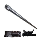 JXHONG upgraded broad head bull-pin punches with cowhide holder for organized, on-site use