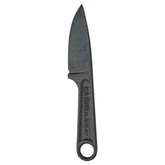 KA-BAR Blackout Forged Wrench Knife closeup highlights a durable blade with a unique forged texture.