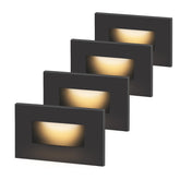 Kadision 120V dimmable step light for outdoor stairs with warm white illumination.