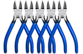 KAIHAOWIN wire cutters with blue handle highlight precision cuts for jewelry making
