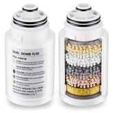 Kaiying 2-pack KDF shower filter replacement improves water quality