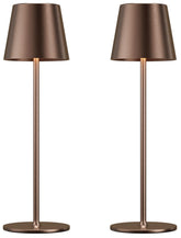 Kakanuo two pack cordless brown table lamps on dining table for ambient lighting