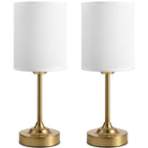 Kakanuo touch-control cordless table lamp with brass finish for easy dimming