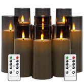 Kakoya pack9 flameless candles with remote for safe, long-lasting ambiance.