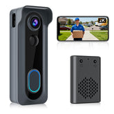 KAMEP doorbell 2K video front door captures clear faces and details even at a distance