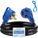 Kanayu 3-prong dryer/EV extension cord shows extended reach for versatile power access.