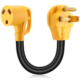 Kanayu 50A to 30A adapter showing 6-50P to TT-30R for RV use