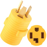 Kanayu dryer adapter connector shows 3 to 4 prong conversion for older outlets.
