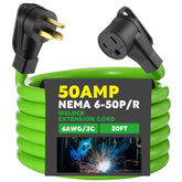 Kanayu welder extension cord 20ft for steady power delivery during long welding sessions.