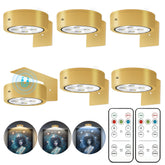 Kandicyar 6Pcs Battery-Operated Picture Lights illuminate artwork without cords