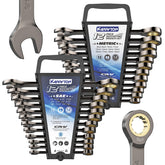 KARRYTON 24-piece ratcheting wrench set overview with dual racks for quick access.