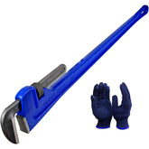 KARRYTON 60-inch pipe wrench with 9-inch jaw opening, ideal for large diameter pipes